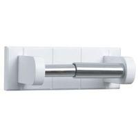 cooke lewis adelite white wall mounted toilet roll holder w200mm