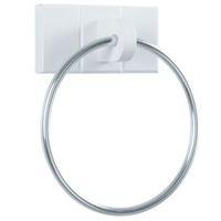 Cooke & Lewis Adelite White Wall Mounted Towel Ring (W)140mm