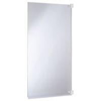 Cooke & Lewis Nile Straight Single Panel Frameless Hinged Bath Screen (W)800mm