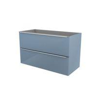 Cooke & Lewis Imandra Gloss Blue Vanity Basin Unit (W)1000mm