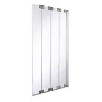 cooke lewis seine straight 4 panel frameless folding bath screen w850m ...