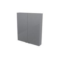 Cooke & Lewis Imandra Gloss Grey Wall Cabinet (W)800mm