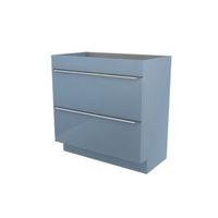 Cooke & Lewis Imandra Gloss Blue Vanity Basin Unit (W)800mm