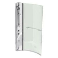 Cooke & Lewis Adelphi RH Shower Column & Curved Bath Screen (W)720mm