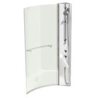 Cooke & Lewis Adelphi LH Shower Column & Curved Bath Screen (W)720mm