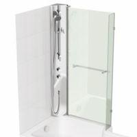 Cooke & Lewis Adelphi LH Shower Column & L-Shaped Bath Screen (W)815mm