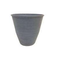 Coral Round Clay Grey Matt Plant Pot (Dia)55cm