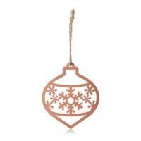 Copper Metal Cut-Out Onion Shaped Bauble