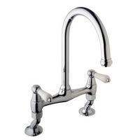 cooke lewis chambley chrome effect bridge mixer tap