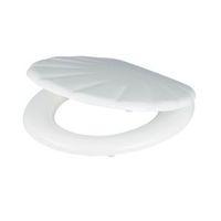 Cooke & Lewis Mendra White Shell Standard Close Toilet Seat