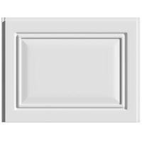 Cooke & Lewis Pienza Deco Gloss White White Straight End Panel (W)750mm