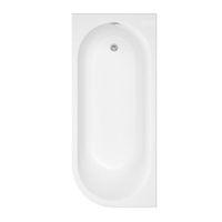 Cooke & Lewis J-Curved LH Acrylic Curved Bath (L)1700mm (W)750mm