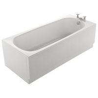 cooke lewis conway steel rectangular straight bath l1700mm w700mm