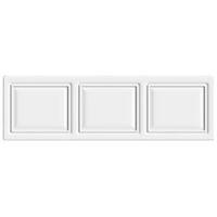 cooke lewis pienza deco gloss white white straight front panel w1700mm