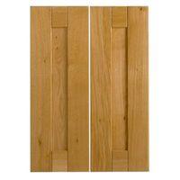 Cooke & Lewis Chesterton Solid Oak Corner Wall Door Pack of 2