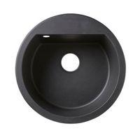 cooke lewis drexler 1 bowl black composite quartz round sink