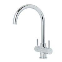 cooke lewis amsel chrome effect twin lever tap