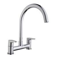 Cooke & Lewis Tone Chrome Effect Deck Mixer Tap