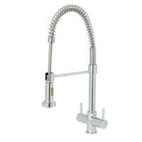 cooke lewis ithaca chrome effect twin lever tap