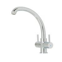 Cooke & Lewis Estatoah Chrome Effect Twin Lever Tap