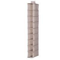 compactor home rivoli taupe fabric hanging storage