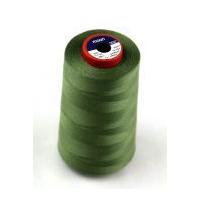 Coats Moon Polyester Sewing Thread Cone 4500m Khaki Green