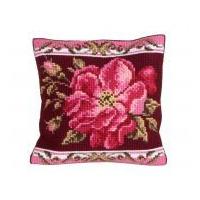 Collection dArt Cross Stitch Cushion Kit Romantic Rose 1