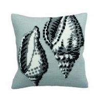 Collection dArt Cross Stitch Cushion Kit Periwinkle