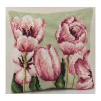 Collection dArt Cross Stitch Cushion Kit Tulip Left