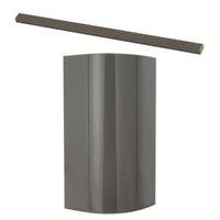 Cooke & Lewis Raffello High Gloss Anthracite Anthracite Modern Filler Panel & Curved Door