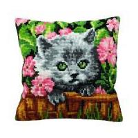 collection dart cross stitch cushion kit minou