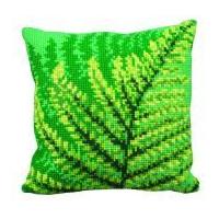 collection dart cross stitch cushion kit green fernes