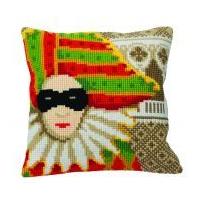 Collection dArt Cross Stitch Cushion Kit Venice Carnival Mask