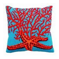 collection dart cross stitch cushion kit red starfish