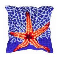 Collection dArt Cross Stitch Cushion Kit White Starfish