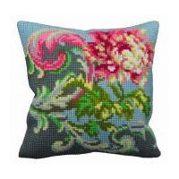 Collection dArt Cross Stitch Cushion Kit Antique Rose Right
