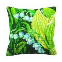 Collection dArt Cross Stitch Cushion Kit Lily of Valley Right