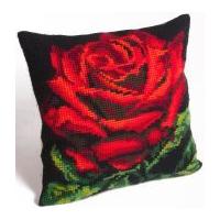 Collection dArt Cross Stitch Cushion Kit Damask Rose