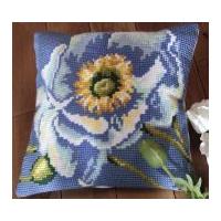 Collection dArt Cross Stitch Cushion Kit Electric Poppy