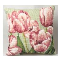 Collection dArt Cross Stitch Cushion Kit Tulip Right