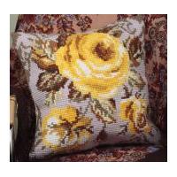 Collection dArt Cross Stitch Cushion Kit Antique Rose