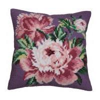 Collection dArt Cross Stitch Cushion Kit Cabbage Rose