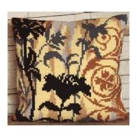 Collection dArt Cross Stitch Cushion Kit Silhouette on Left