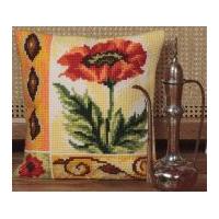 Collection dArt Cross Stitch Cushion Kit Valiant Poppy