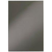 Cooke & Lewis Raffello High Gloss Anthracite Slab Anthracite Modern Clad-On Base Panel