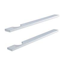 Cooke & Lewis Polished Chrome Effect Straight Small Cut-Out Cabinet Handle Pack of 2