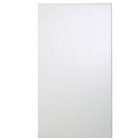 Cooke & Lewis Raffello High Gloss White Slab White Modern Clad-On Wall Panel