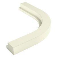 Cooke & Lewis Gloss Cream Curved External Cornice/Pelmet