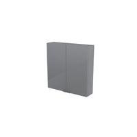 cooke lewis imandra gloss grey short wall cabinet w600mm