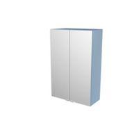 Cooke & Lewis Imandra Gloss Blue Deep Mirrored Wall Cabinet (W)600mm